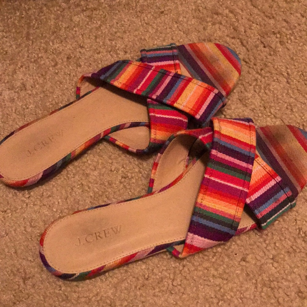 JCrew rainbow sandals